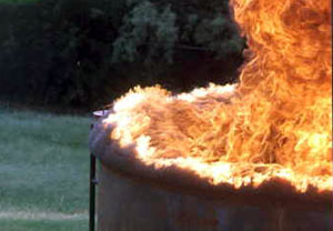 Chemguard Tanque en Llamas